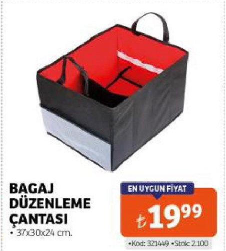 Bagaj Düzenleme Çantası 37x30x24 cm image