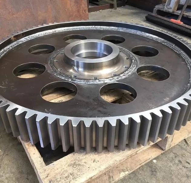 What are the steps involved in repairing a damaged pump impeller blade?