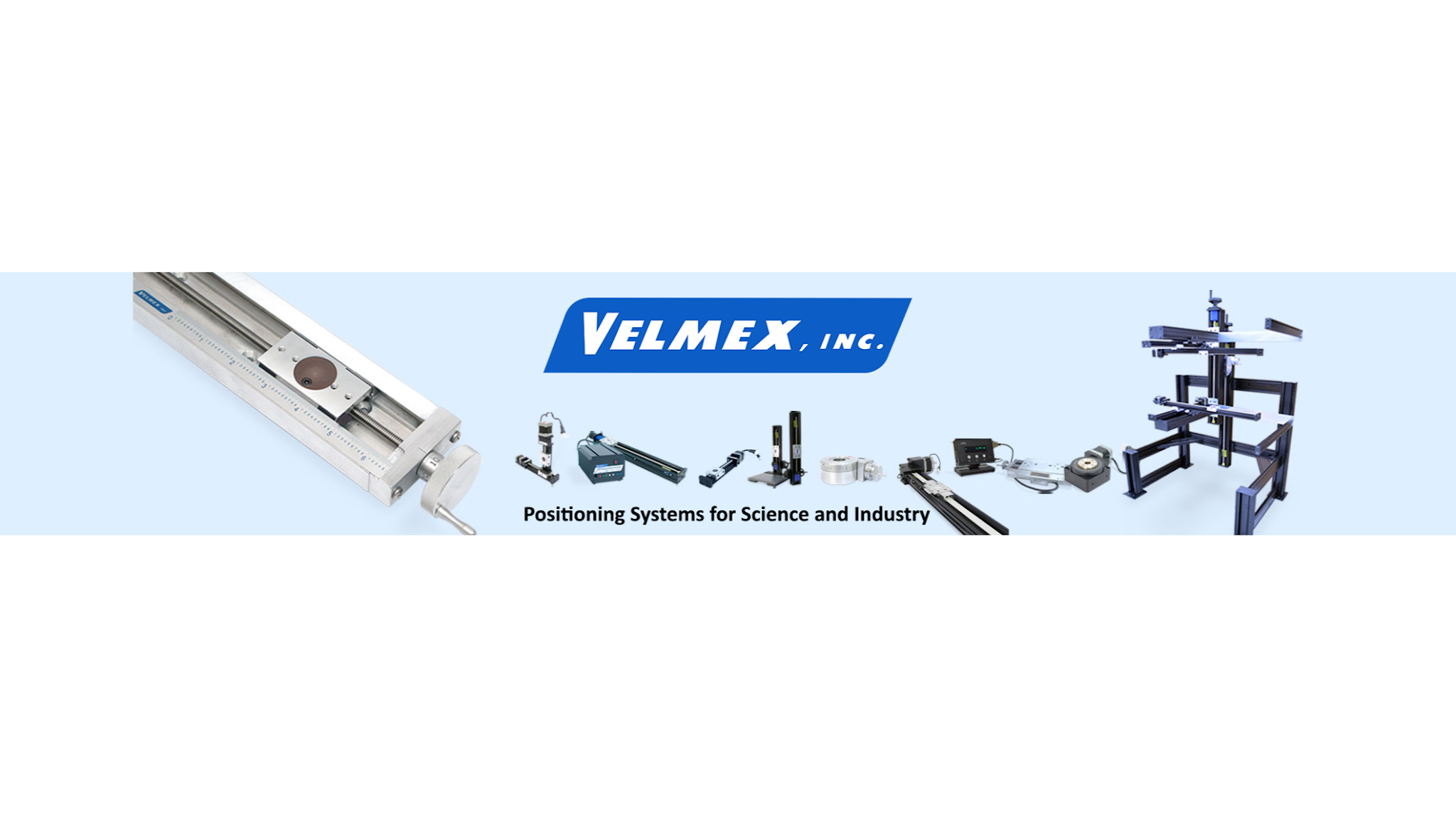 Velmex, Inc. YouTube banner