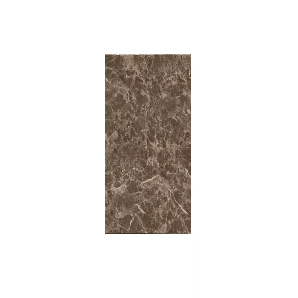 Dalle alternative en marbre - Marron foncé avec des rayures blanches