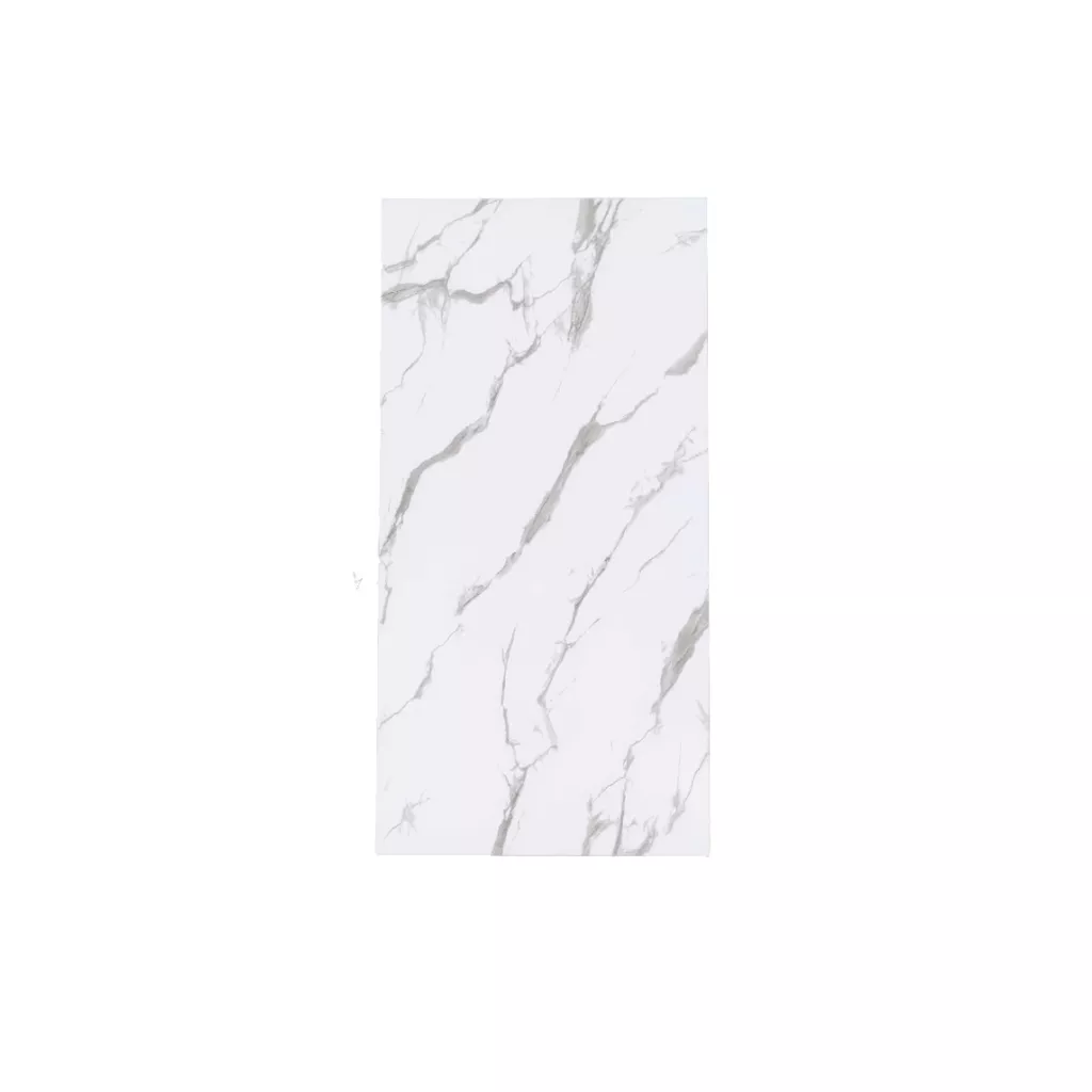 Dalle alternative en marbre - Blanc avec du gris clair