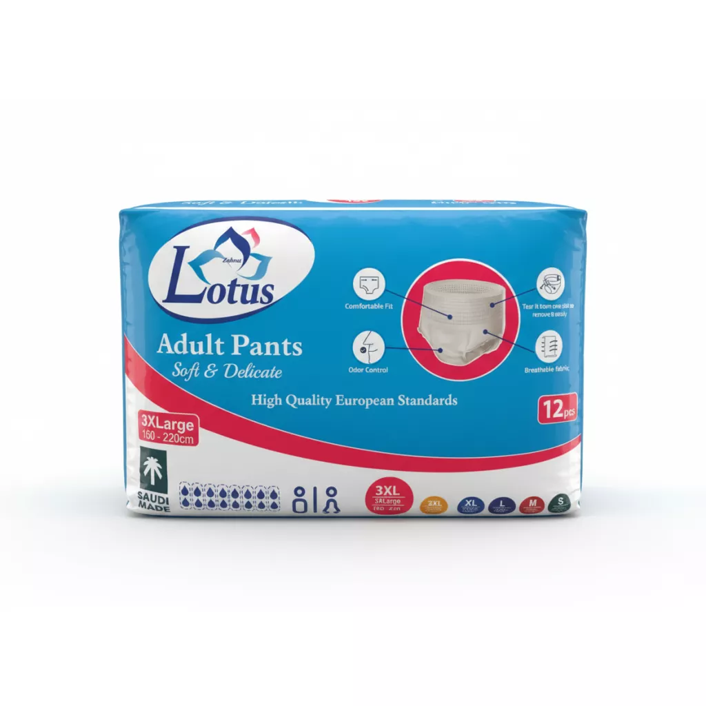 Pampers seluar untuk orang tua Lotus Flower - XXXL - 4*12