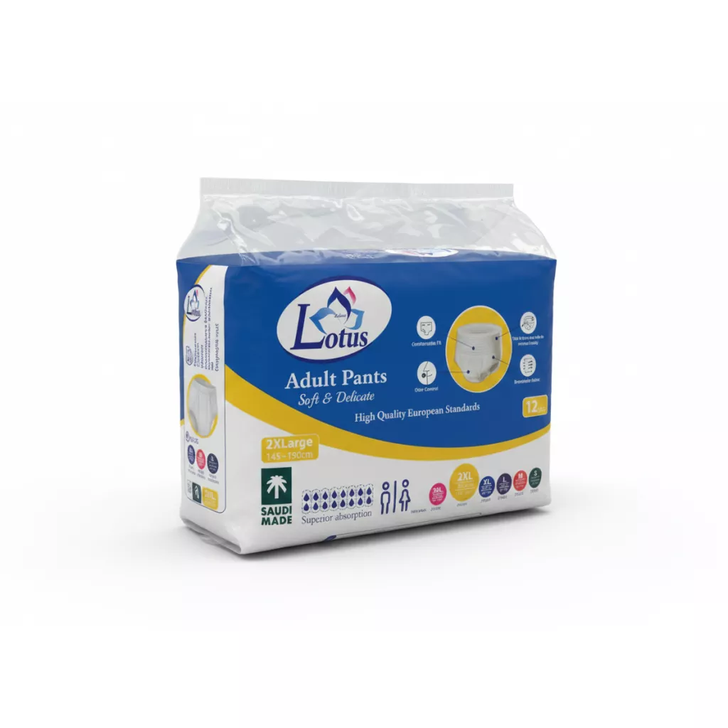 Pampers Klout Warga Emas Bunga Teratai - XXL - 4*12