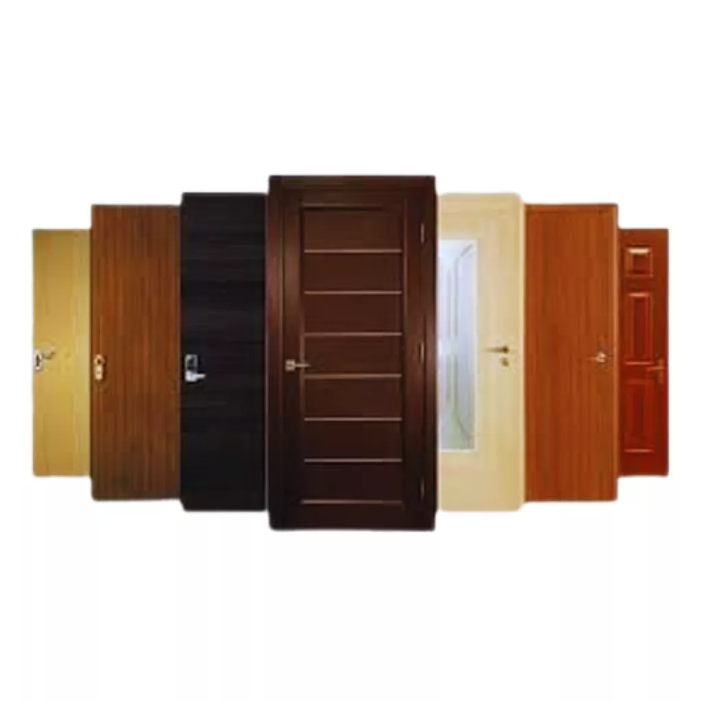 Wood and fiber doors