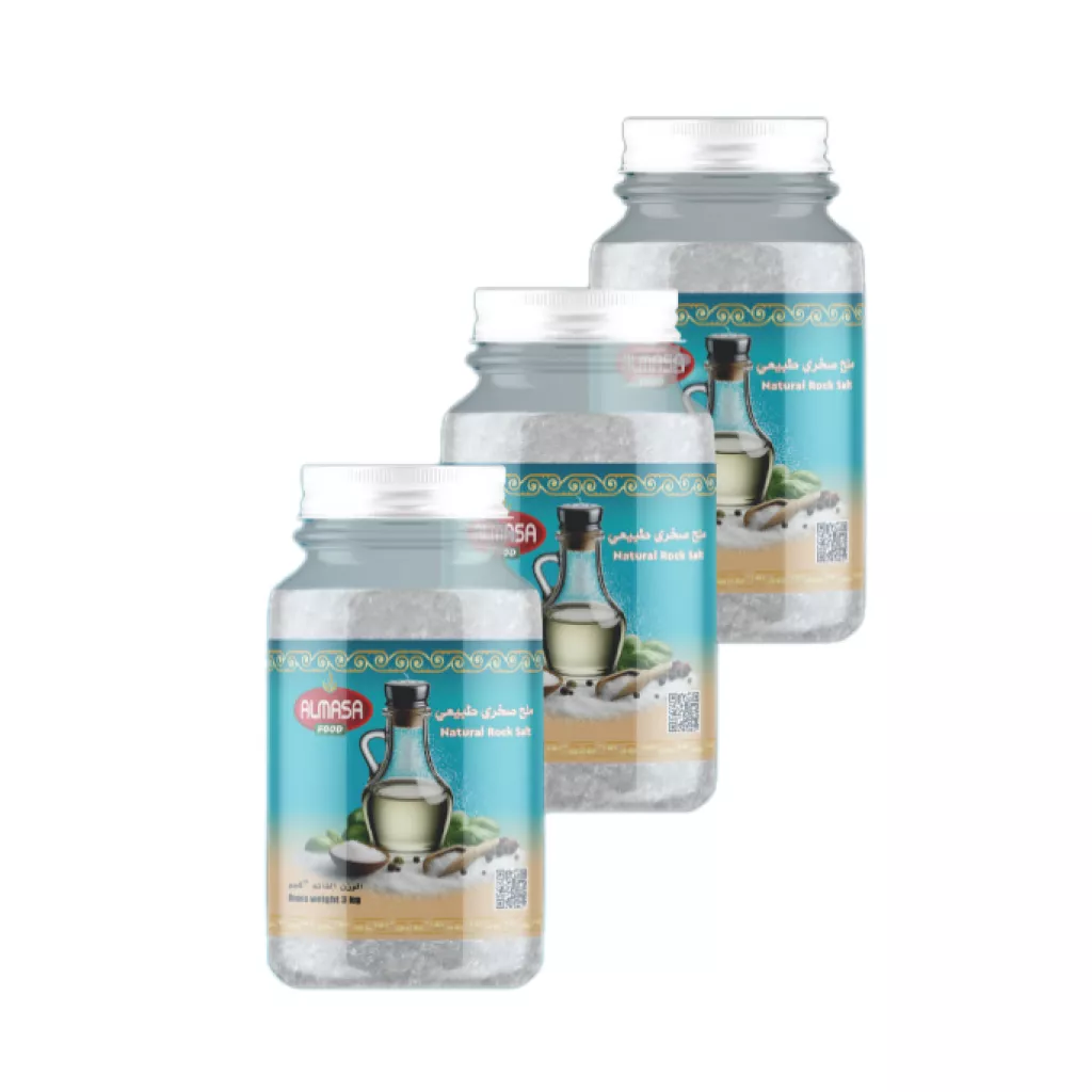 Sal de roca pura 3kg*3lata