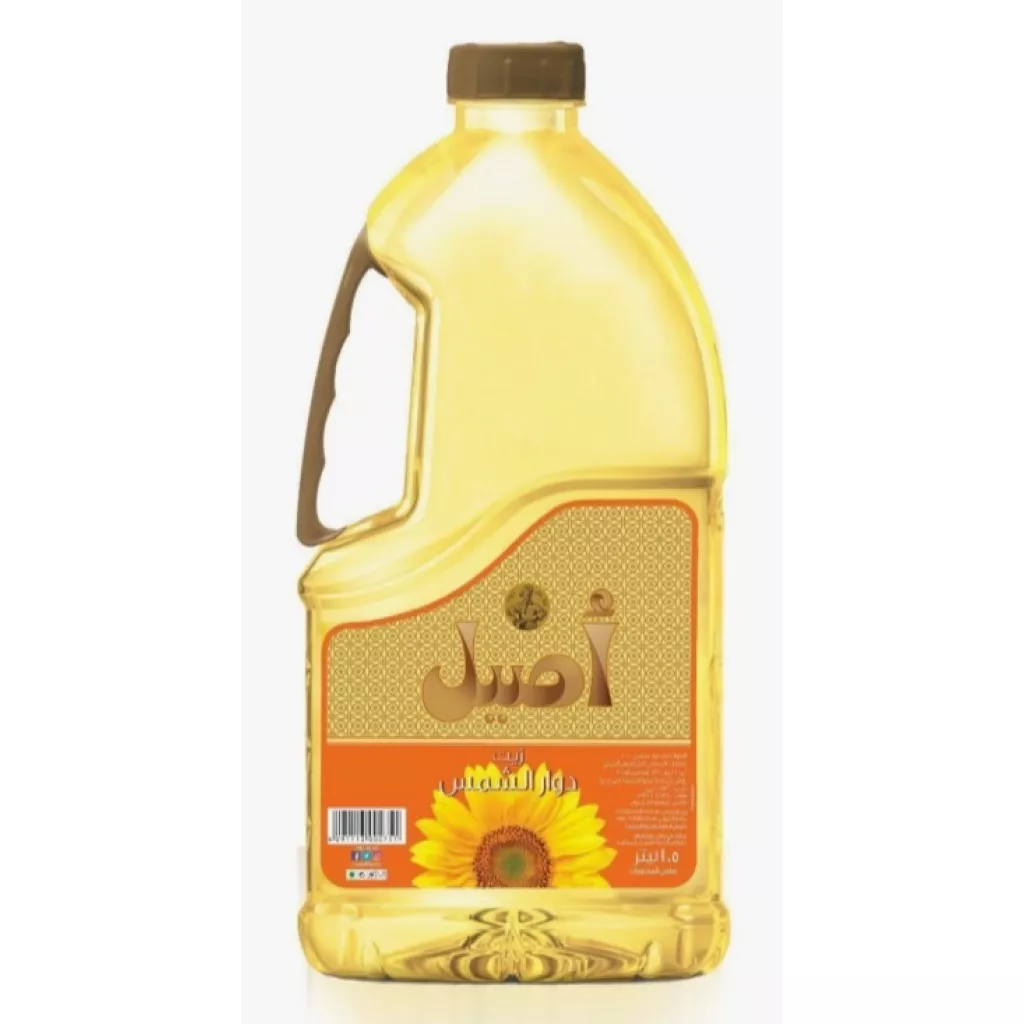 Pure sunflower oil 1.5 liters ×6 - Aseel
