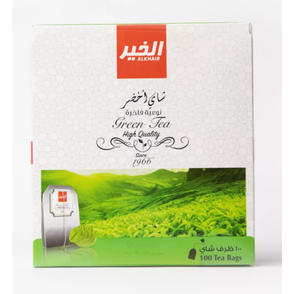 Yeşil Çay Poşetleri 2G *100 * 12'li Paket