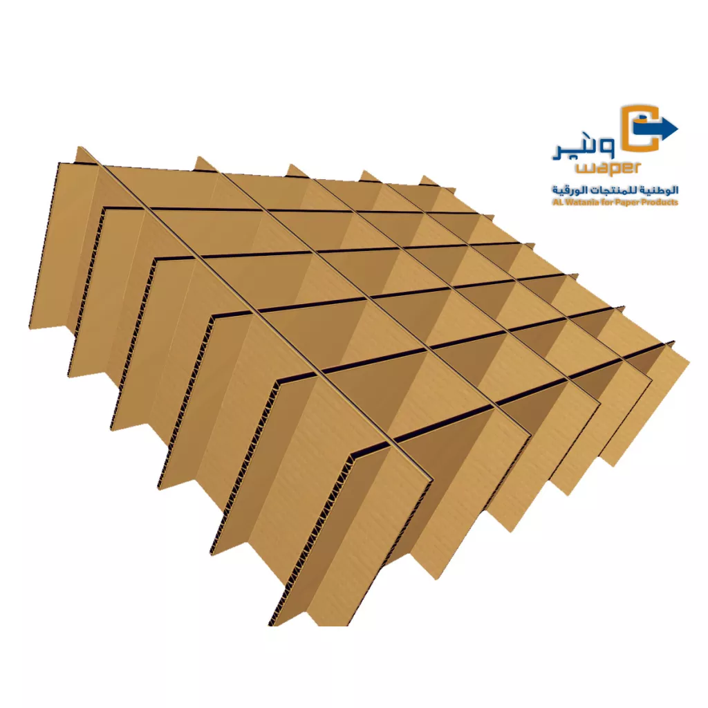 قواطع وفواصل الكرتون المضلع