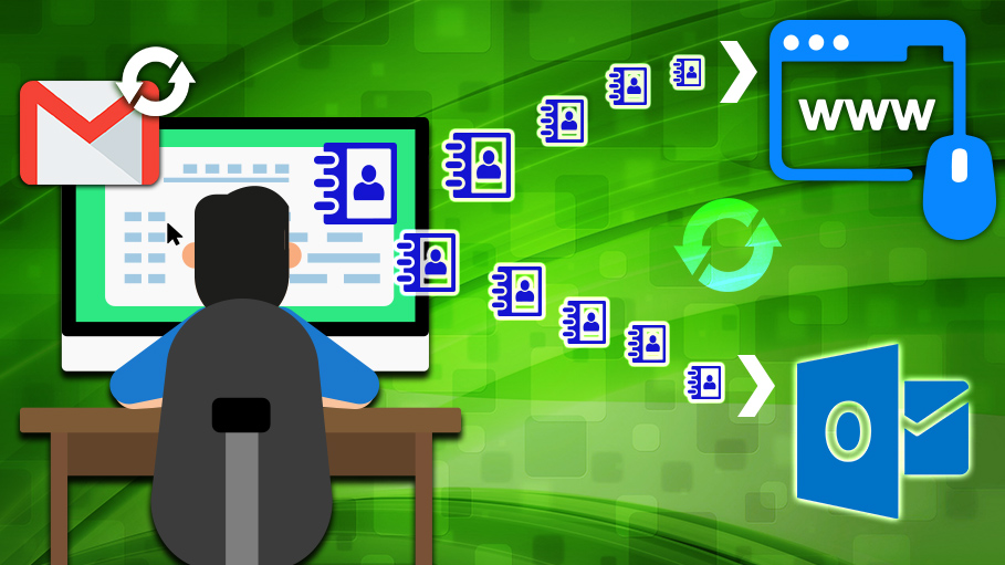 Shared Contact Application for Gmail to Sync Contacts in Outlook