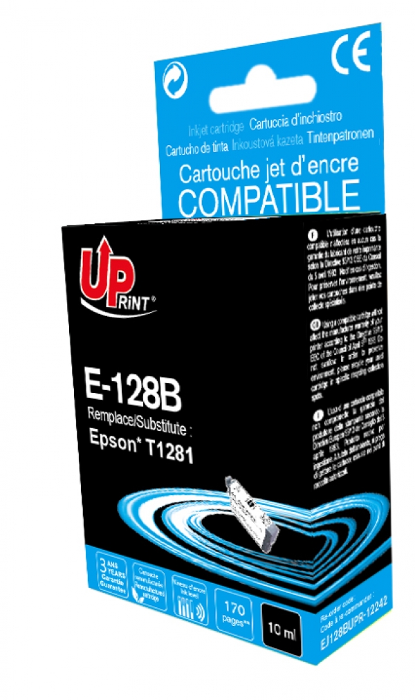 Cartouche PREMIUM compatible EPSON T128 noir