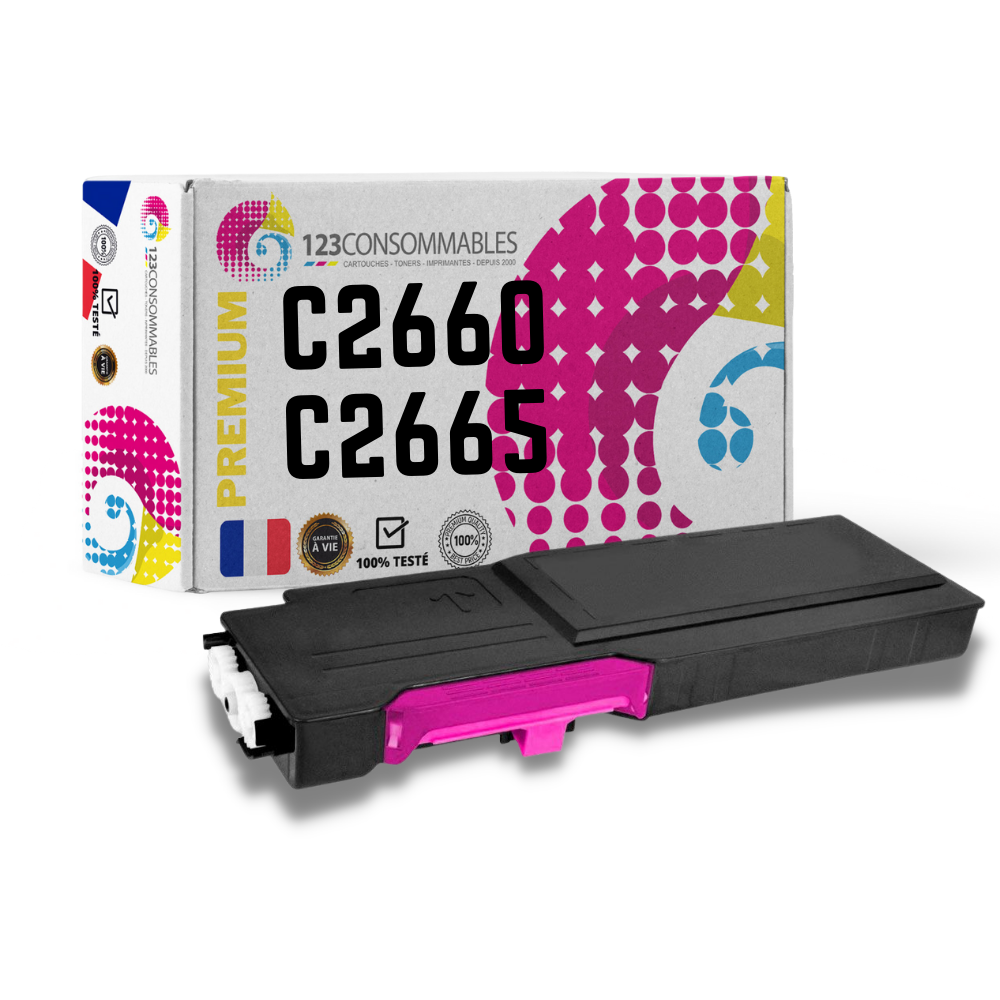 Toner compatible avec DELL 593-BBBS Magenta