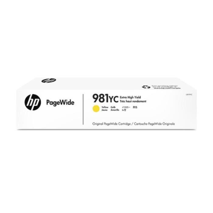 HP Cartouche encre 981YC (L0R19YC) Jaune