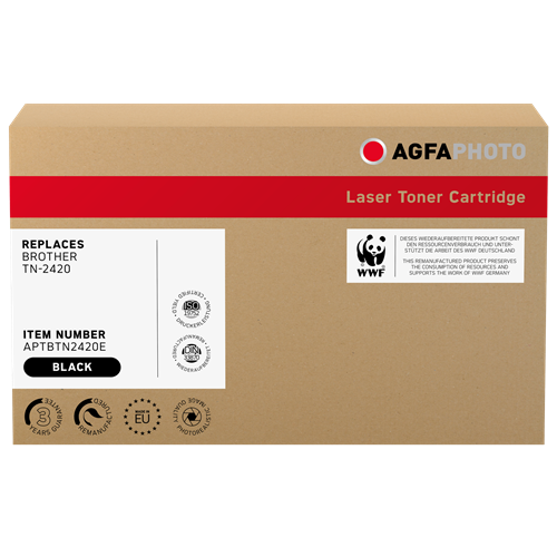 Compatible avec Brother TN-2420 Agfa Photo APTBTN2420E Toner Noir