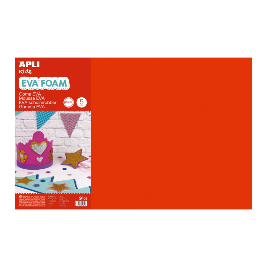 APLI Kids Mousse EVA A4 10 Couleurs