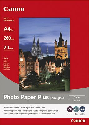 Canon Papier Photo Satiné A4 SG-201 - 20 feuilles