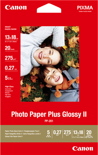 Canon Papier photo Plus Glossy II PP-201 13x18 - 20 feuilles