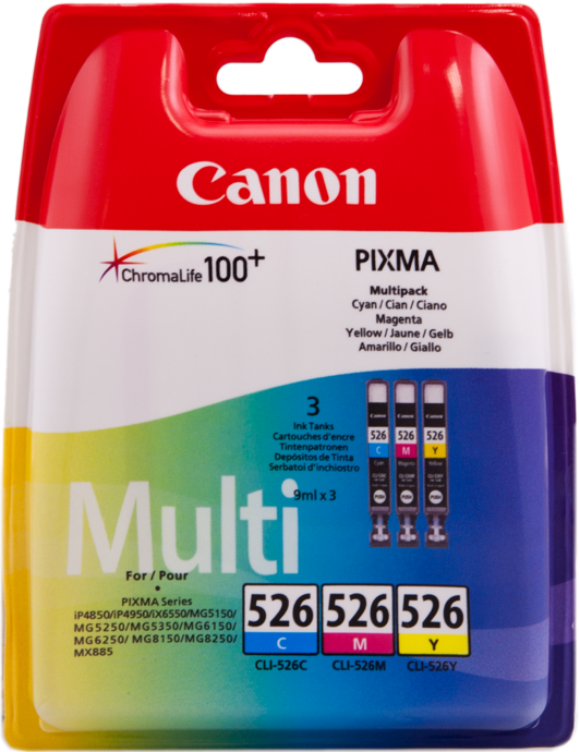 Canon MultiPack CLI-526, 3 cartouches