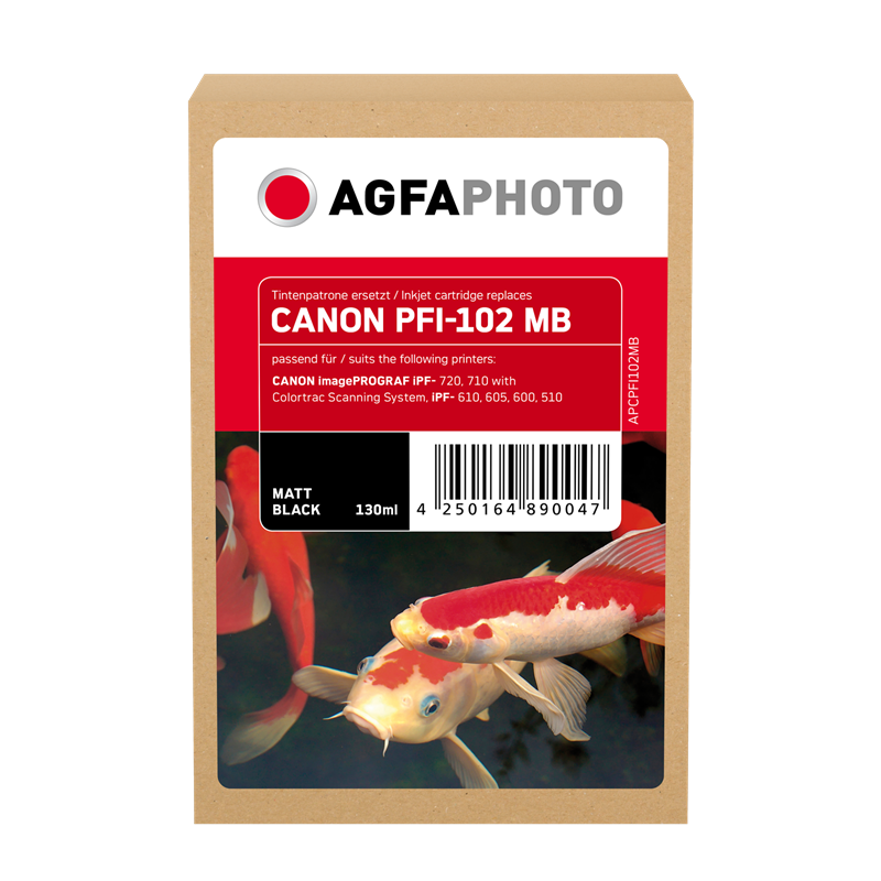 Compatible avec Canon PFI-102mbk (0894B001) Agfa Photo APCPFI102MB Cartouche d'encre Noir Mat