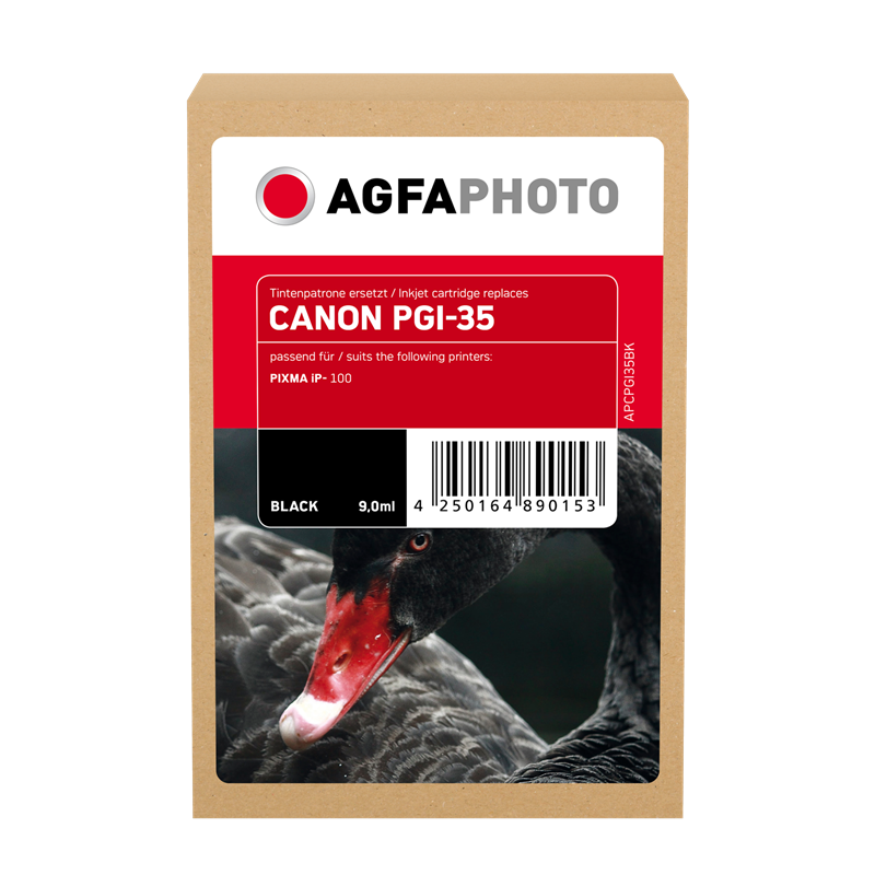 Compatible avec Canon PGI-35 (1509B001) Agfa Photo APCPGI35BK Cartouche d'encre Noir