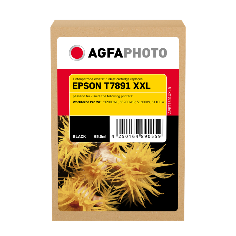 Compatible avec Epson T7891 (C13T789140) Agfa Photo APET7891XXLB Cartouche d'encre Noir