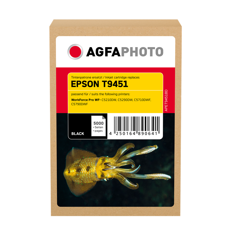 Compatible avec Epson T9451 (C13T945140) Agfa Photo APET9451BD Cartouche d'encre Noir