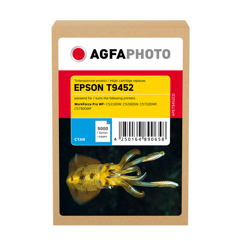 Compatible avec Epson T9452 (C13T945240) Agfa Photo APET9452CD Cartouche d'encre Cyan