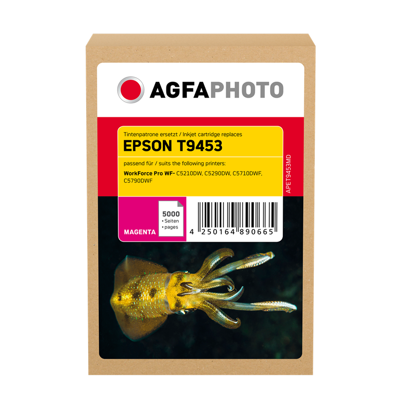 Compatible avec Epson T9453 (C13T945340) Agfa Photo APET9453MD Cartouche d'encre Magenta