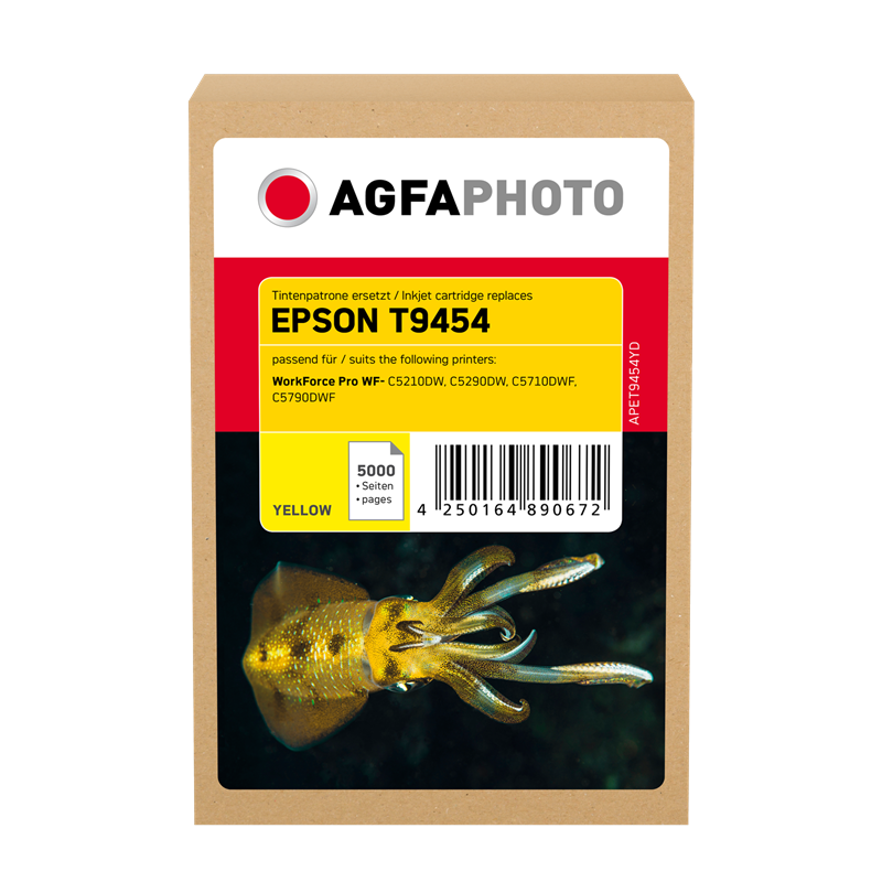 Compatible avec Epson T9454 (C13T945440) Agfa Photo APET9454YD Cartouche d'encre Jaune