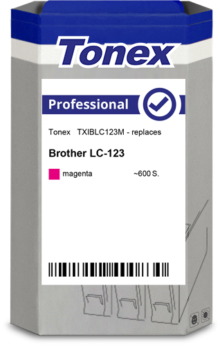 Compatible avec BROTHER LC-123 Tonex LC-123 (TXIBLC123M) Cartouche d'encre Magenta
