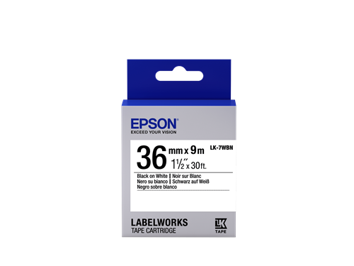 Epson ruban noir/blanc 36 mm x 9 m