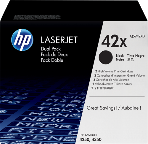 HP Toner 42X (Q5942XD) Multipack noir