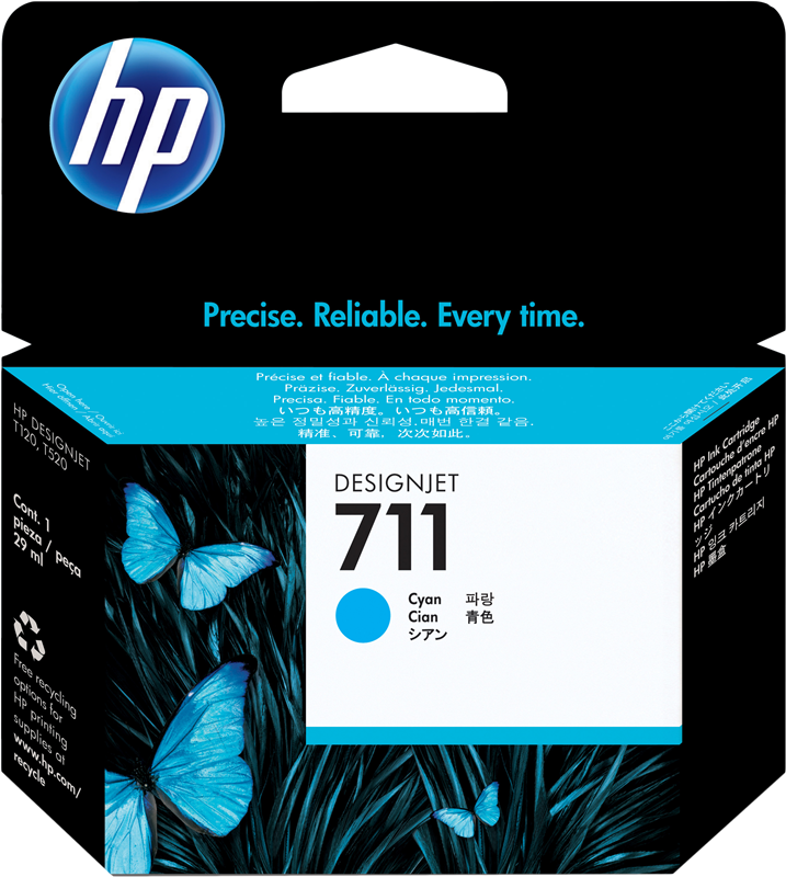 HP Cartouche encre 711 (CZ130A) cyan