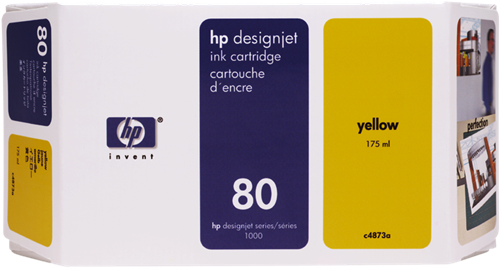HP cartouche encre 80 jaune, usage mod