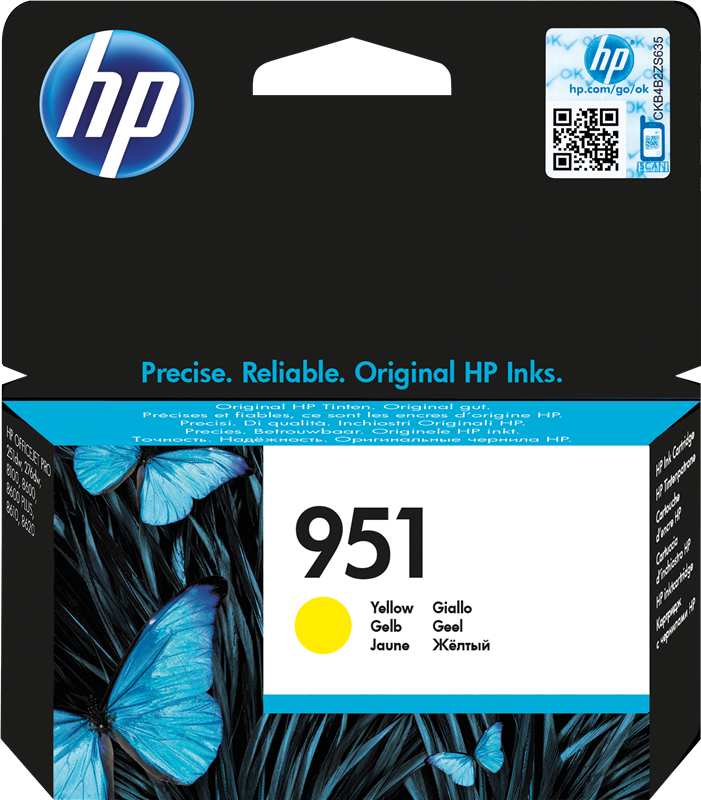 HP cartouche encre 951 jaune