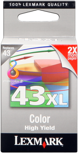 Lexmark cartouche encre 43XL, couleur