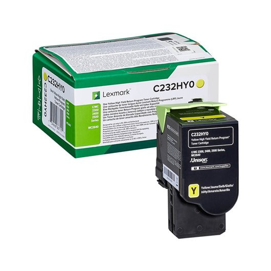 Lexmark toner C232HY0 XL jaune