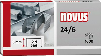Novus Agrafes 24/6 boîte de 1000 agrafes