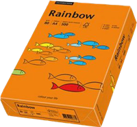 Papyrus Ramette de 500 feuilles de papier multifonction Rainbow A4 80 g/mÂ² (Orange)