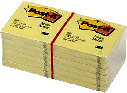 Post-It Notes autocollantes (76x76mm)