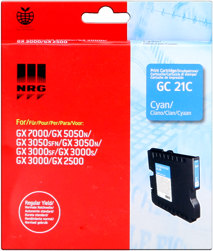 Ricoh cartouche encre GEL cyan GC-21C