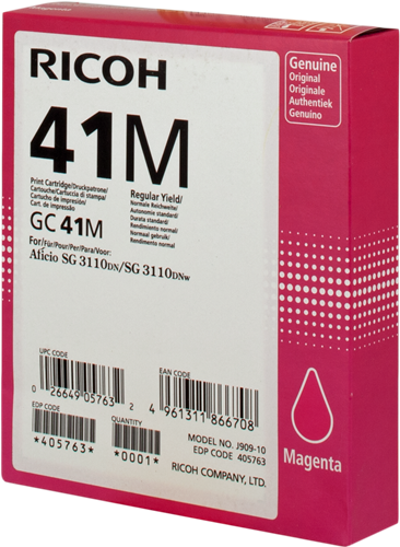 Ricoh cartouche gel encre GC-41M magenta