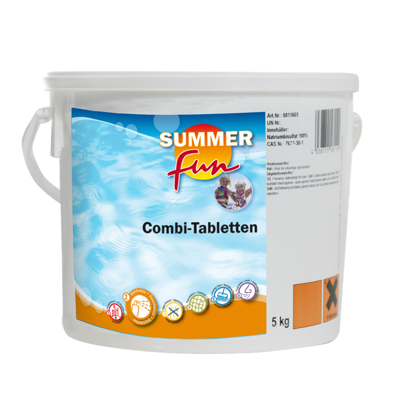 Summer Fun galets chlore lent combinés 5 kg