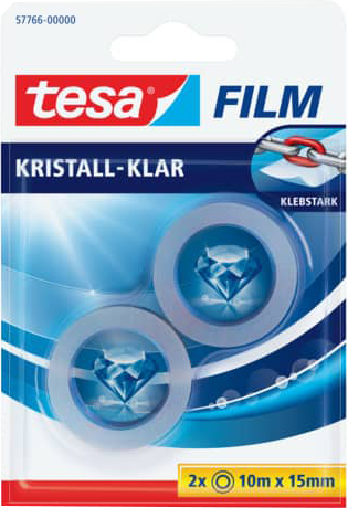 Tesa 57766 transparent (L x l) 10 m x 15 mm 2 pc(s)