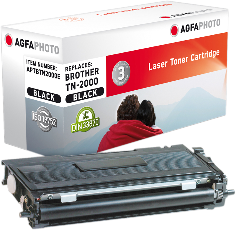 Compatible avec Brother TN-2000 Agfa Photo APTBTN2000E Toner noir