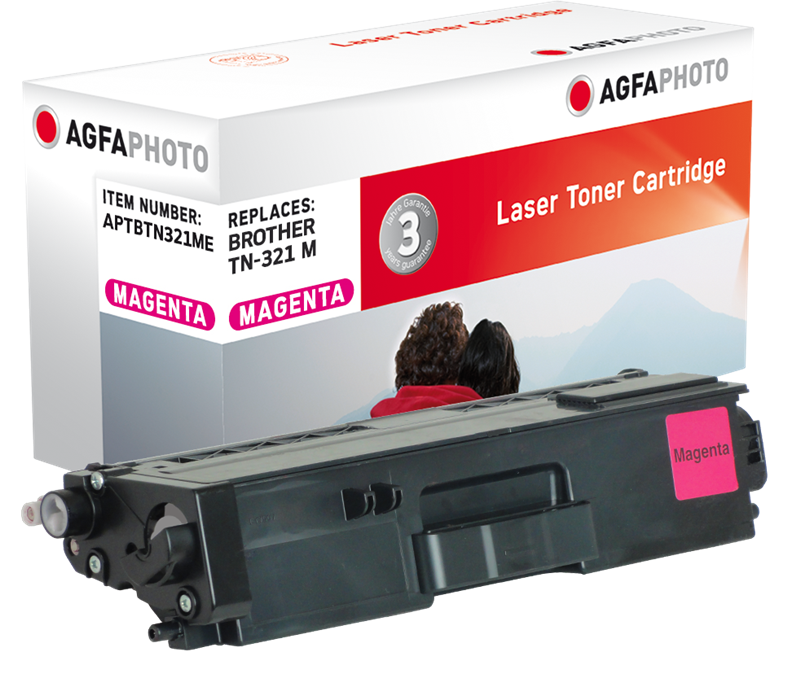 Compatible avec Brother TN-321M Agfa Photo APTBTN321ME Toner Magenta