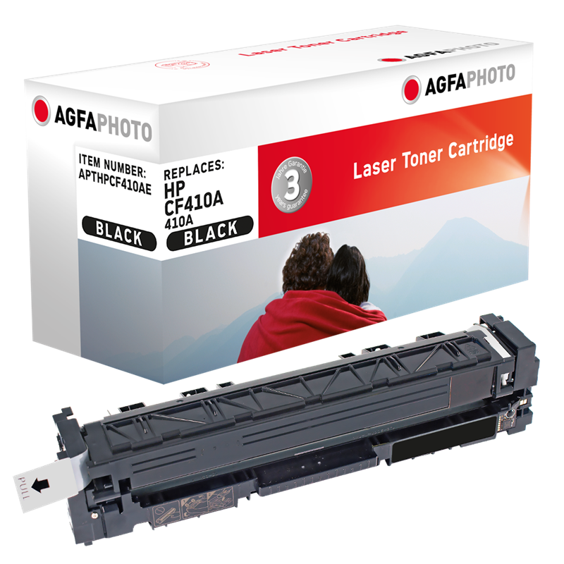 Compatible avec HP 410A (CF410A) Agfa Photo APTHPCF410AE Toner Noir