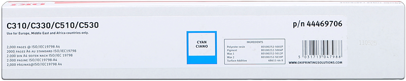 OKI toner 44469706 cyan