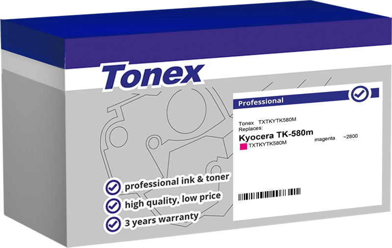 Compatible avec Kyocera TK-580M Tonex (TXTKYTK580M) Toner magenta