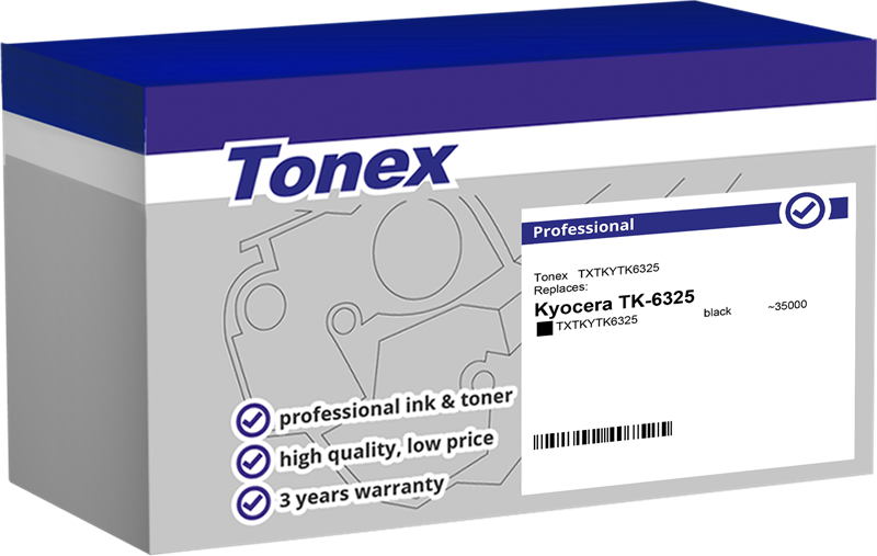 Compatible avec Kyocera TK-6325 Tonex (TXTKYTK6325) Toner noir