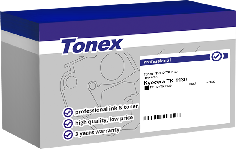 Compatible avec Kyocera TK-1130 Tonex (TXTKYTK1130) Toner noir